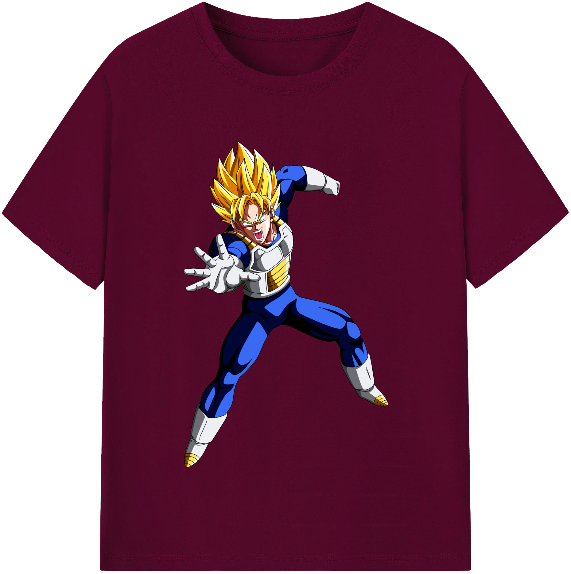（画像用） ドラゴンボール ベジータ四世（Bejīta Yonsei）DRAGON BALL Vegeta IV レディースカジュアルプリントTシャツ（綿100％）